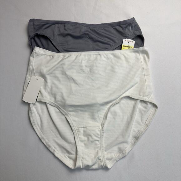 Fruit Of The Loom Panties 2 pair (1) Brief & (1) Hi-Cut Size 6 Polyester Spandex - Picture 1 of 6